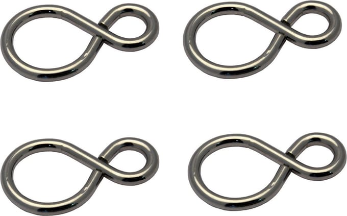 Gesloten S-haak - 22 x 1.8mm - Gegalvaniseerd - 4 stuks