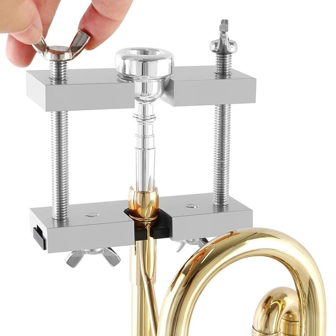 1 extracteur d'embouchure de trompette pour instruments à vent en laiton, trompette, euphonium, cor gray
