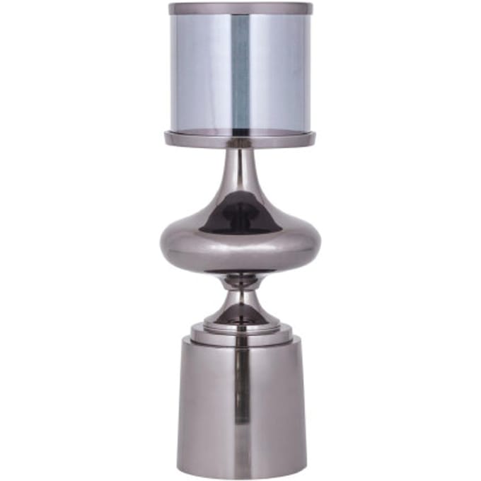 PTMD - Windlicht Uvira - Zwart - 15x15x43cm