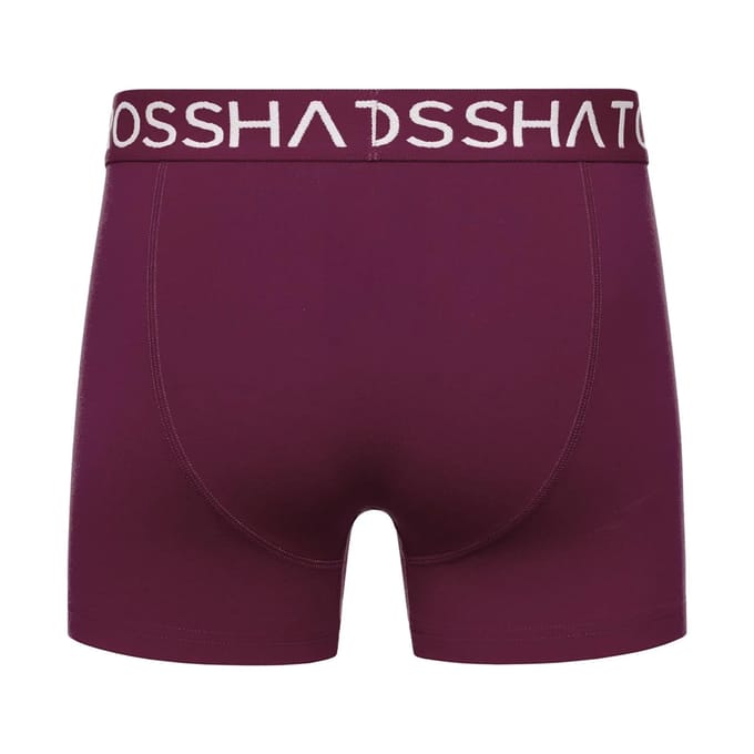 Crosshatch Heren Hovland Boxershorts (Verpakking van 3) (Prune)