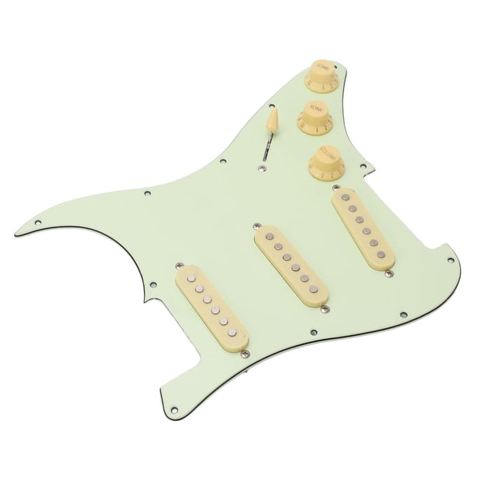 SSS Elektrische Gitaar Slagplaat Vintage Groen Compleet Circuitpaneel Elektrische Gitaar Krasplaat white