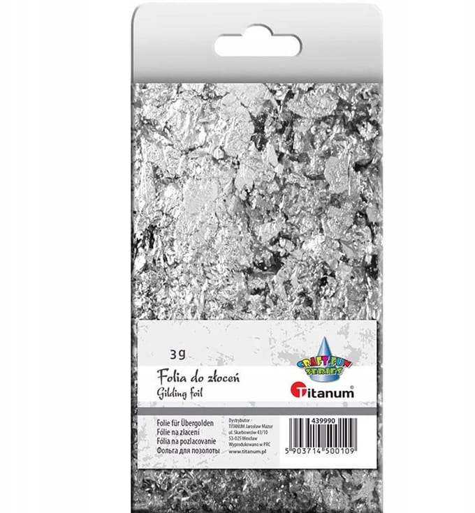Titanum Zilverfolie 3g voor decoratie