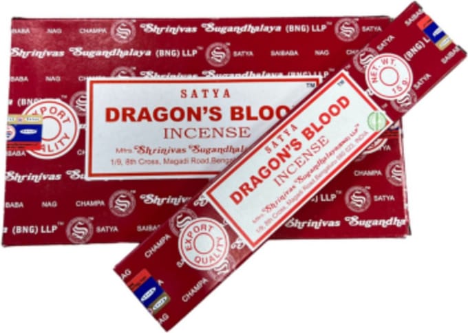 Dragon's blood wierook 15 grams Satya - doos van 12 st.