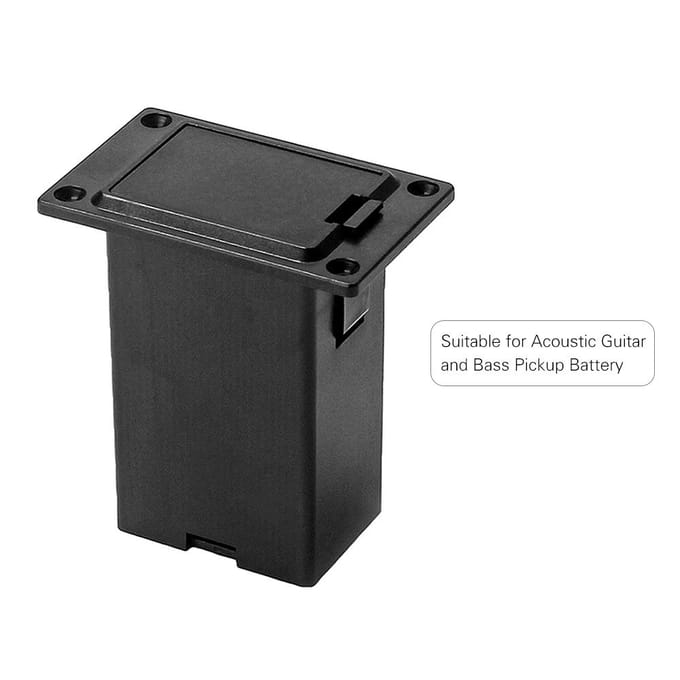 9V batterijhouder, vak voor akoestische gitaar/bas-pickup