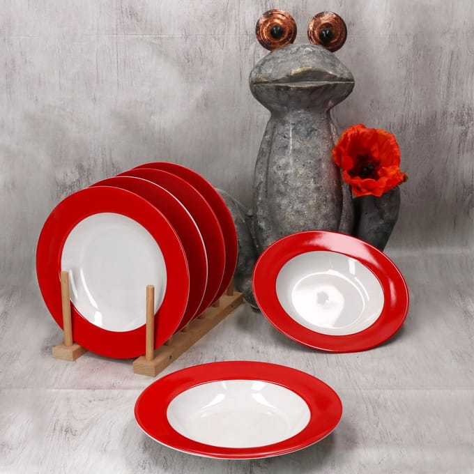 MamboCat 6-delige set variant soepborden ROOD