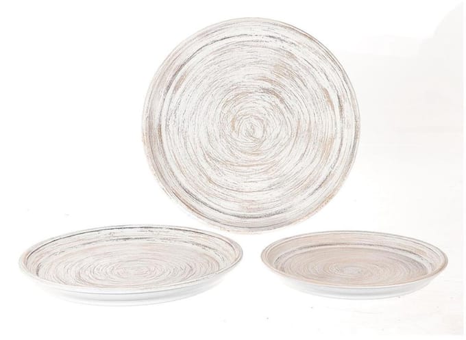 Schalenset 3-delig white wash 33-40-45cm