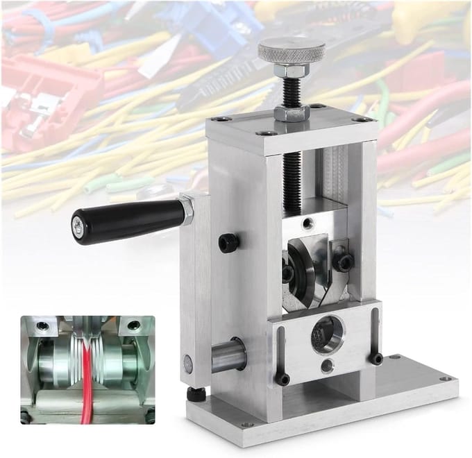 Handmatige draadstripper - Kabel stripper - Schroot recyclen - Verstelbare messen - 1-70 mm - Zilver