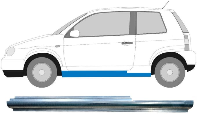 Reparatie dorpel voor Seat Arosa 1997-2004 / Links