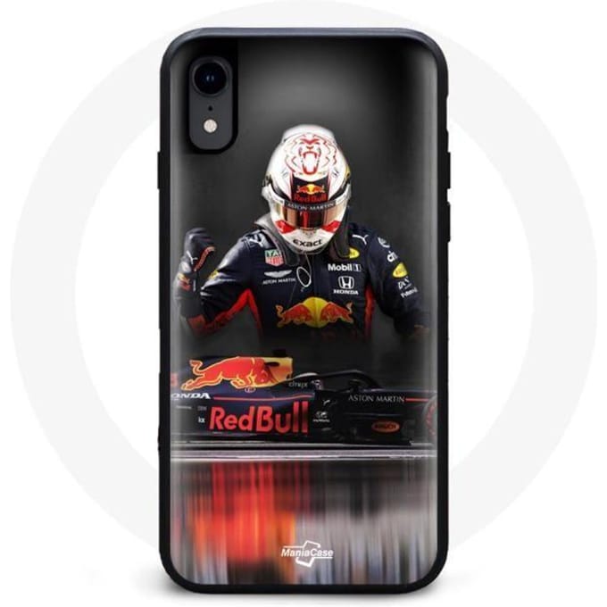 Coque - Formula 1 - Iphone X - Souple - Noir - Motif Verstappen