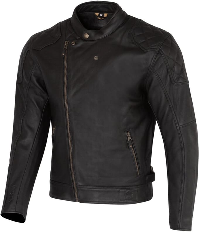 Merlin Chester D3O Cafe Zwart Leren Motorjas - Jas