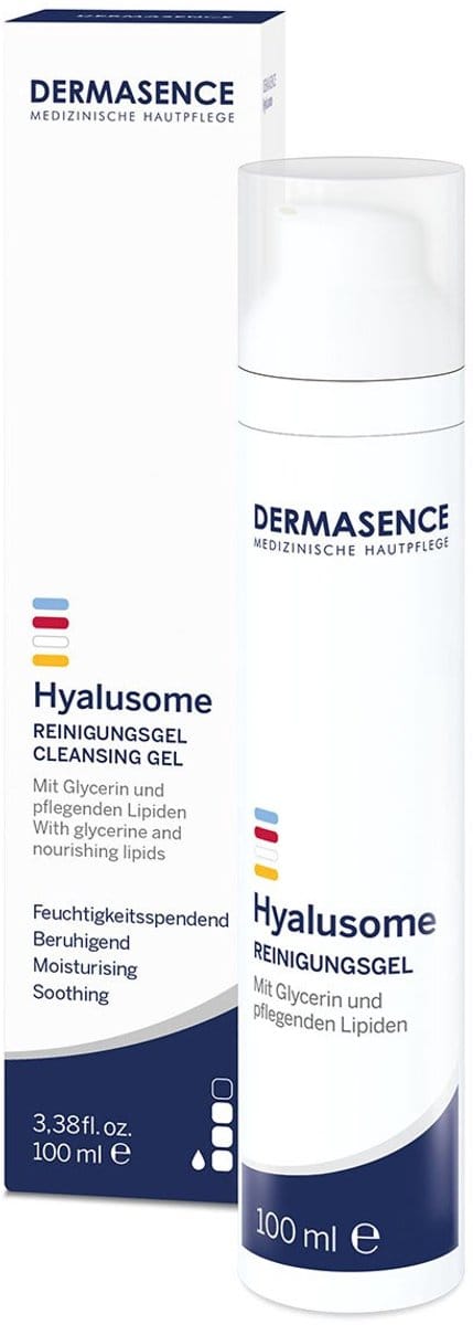 DERMASENCE Hyalusome Reinigungsgel feuchtigkeitsspendend und beruhigend, 100 ml Gel