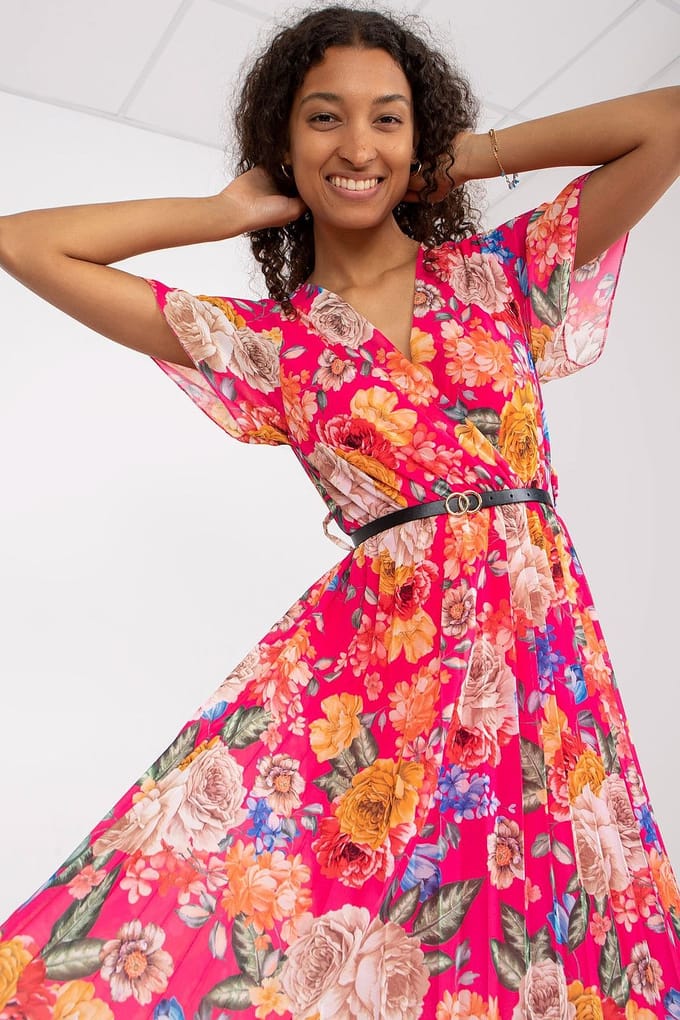 Botanical Mood Dress - Fuchsia / One Size