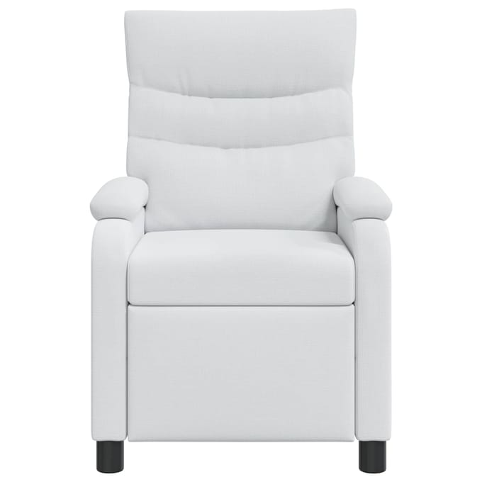 vidaXL - Recliner - Wit - Stof