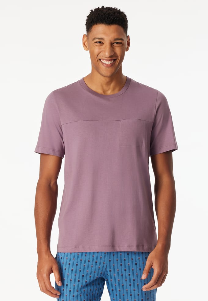 Shirt korte mouw kwaliteit lila - Mix+ Relax 48