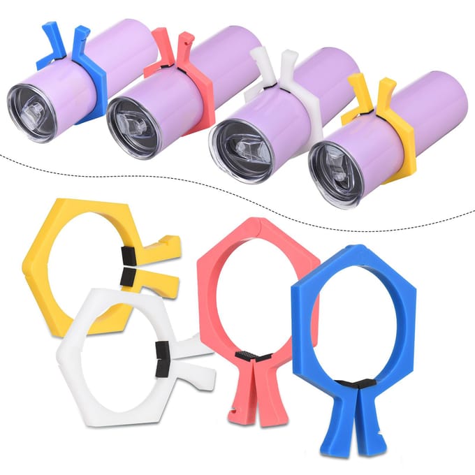 Pince à pince à Sublimation, outil antidérapant pour tasse blanche à Sublimation de 20 Oz, Angle ouvert réglable P-2 rose