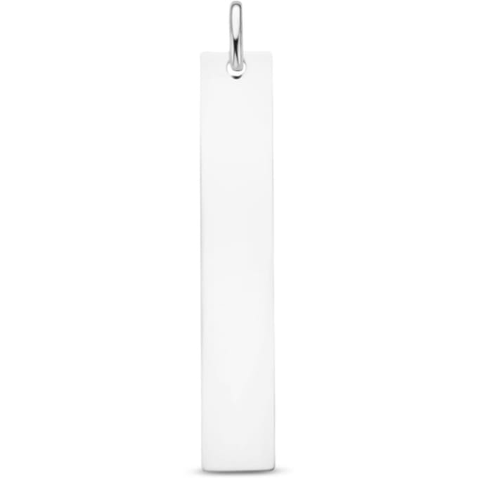 zilver gerhodineerd graveerhanger 1335067