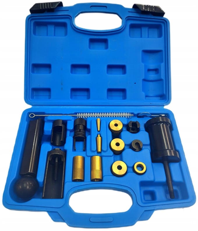 AMD Tools - Professionele Brandstofinjector Trekkerset - 18-delig - VAG Motoren - Stalen Constructie