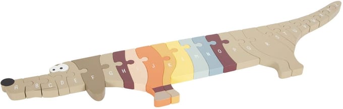 Small Foot - Wooden Letter and Shape Puzzle Dog 26 pcs. Hout