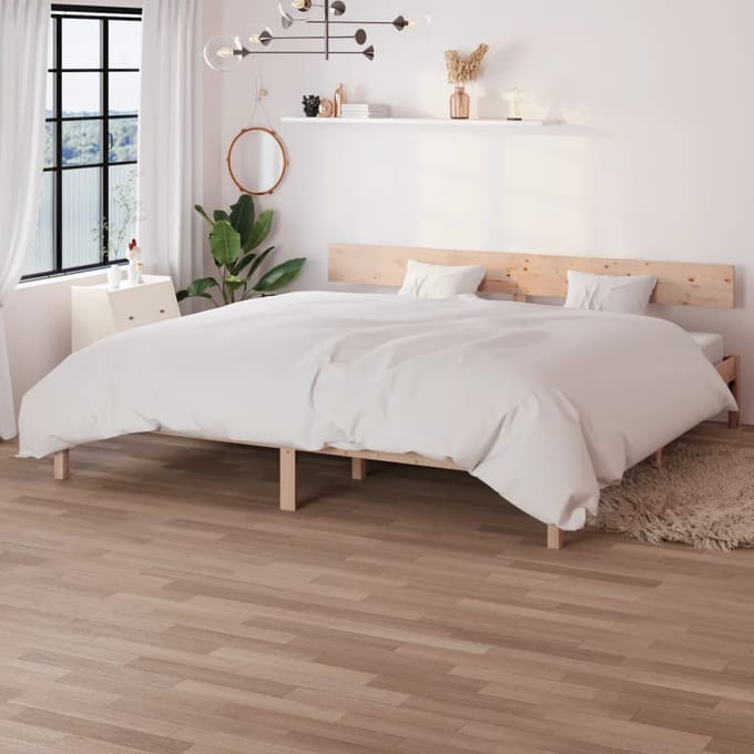 vidaXL - Bedframe - massief - grenenhout - 180x200 - cm