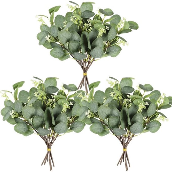 Allecto - Kunstmatige Eucalyptus Takken - Decoratieve Groene Bladeren