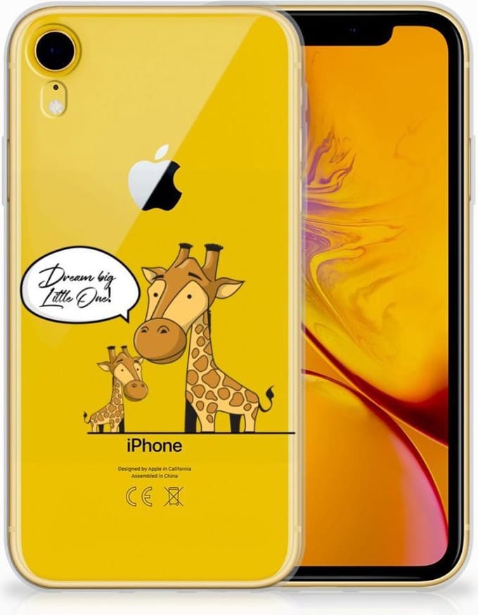 Apple iPhone Xr Telefoonhoesje met Naam Giraffe