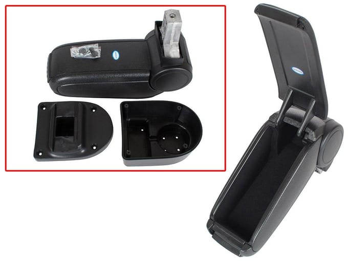 MODECAR - Opel Combo Armsteun - Zwart - Eco-leer - Montageset