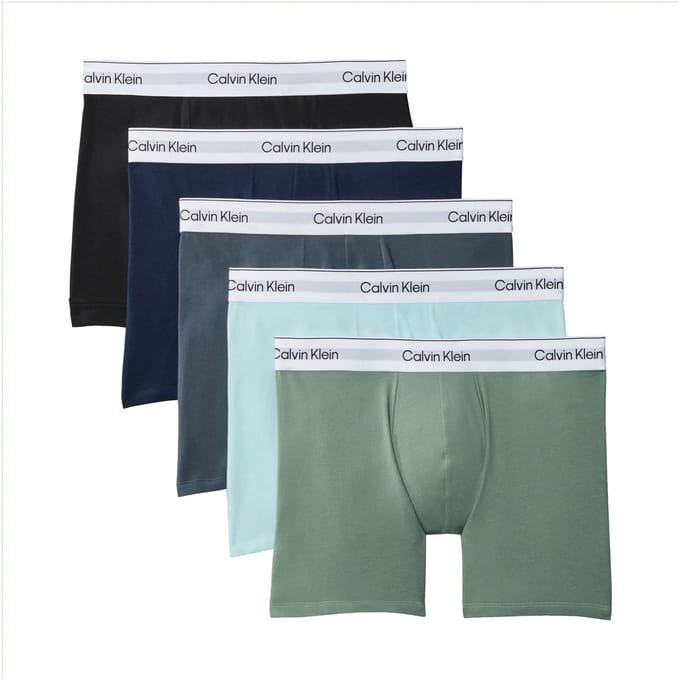 Calvin Klein - Heren Onderbroeken 5-Pack Icon Stretch Boxers - Multi - Maat S