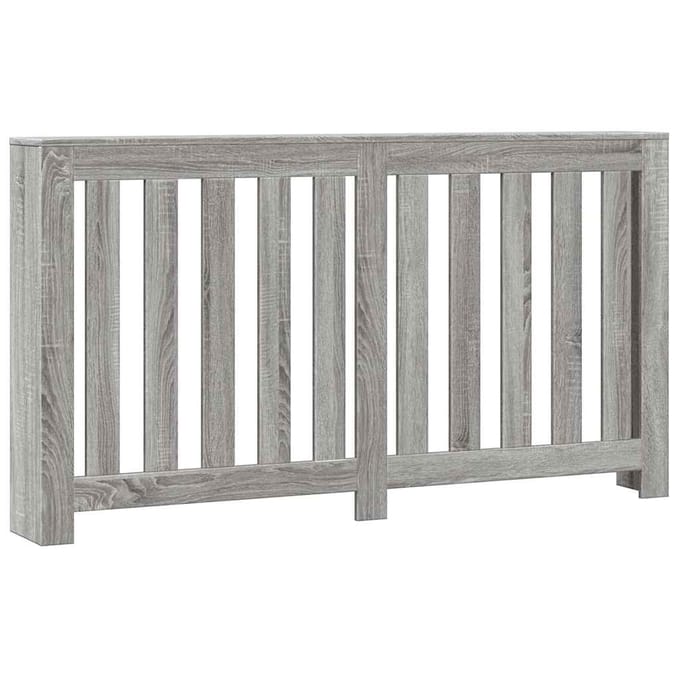 vidaXL Radiatorombouw 149x20x82 cm bewerkt hout grijs sonoma eiken