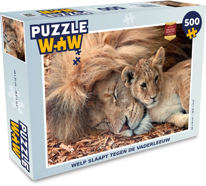 Puzzel Kind - Leeuw - Kleuren - Legpuzzel - Puzzel 500 stukjes