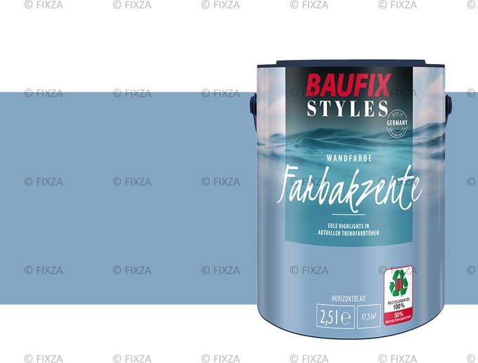BAUFIX Styles Colour Accents horizon blauw 2,5 Liter