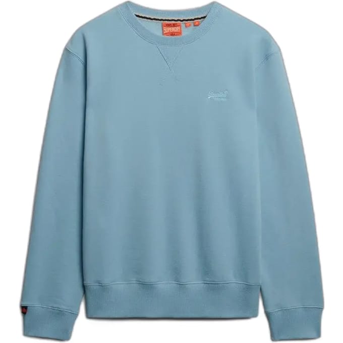 Superdry Essential Logo Crew Sweatshirt Blue Grootte: Xxl
