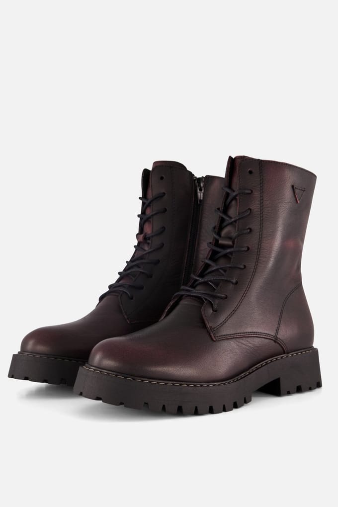 Cellini Veterboots rood Leer - Maat 39