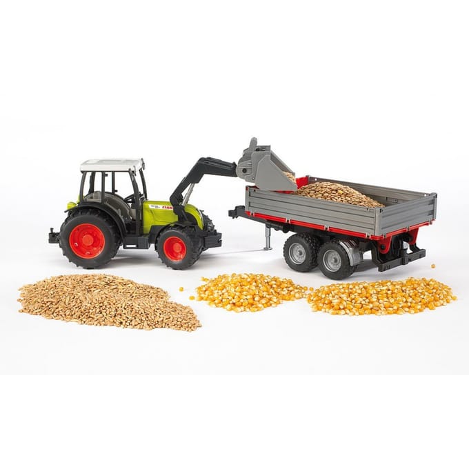 bruder Claas Nectis 267F+frontlader+aanhanger Kant-en-klaar model Landbouwvoertuig (model)