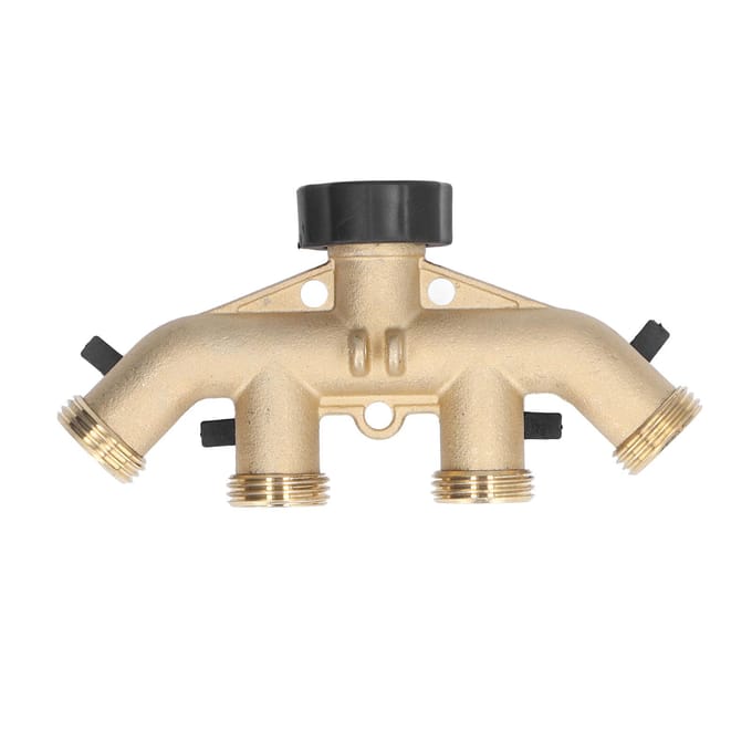 3 4in Slang Kraan Verdeelstuk Splitter 4-Weg Messing Pijp Split Connector Tuinslang DistributeurUS Standaard