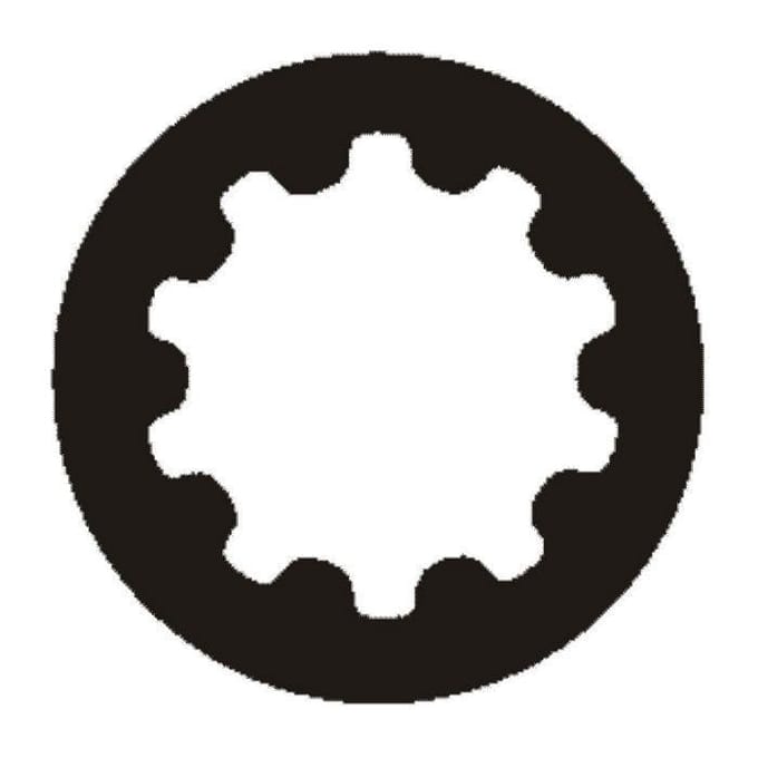 Steek Ringsleutel 27mm, Spline Uitvoering, Industrieel