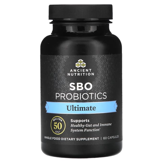 Ancient Nutrition, SBO Probiotic, Ultimate, 50 milliards d'UFC, 60 capsules