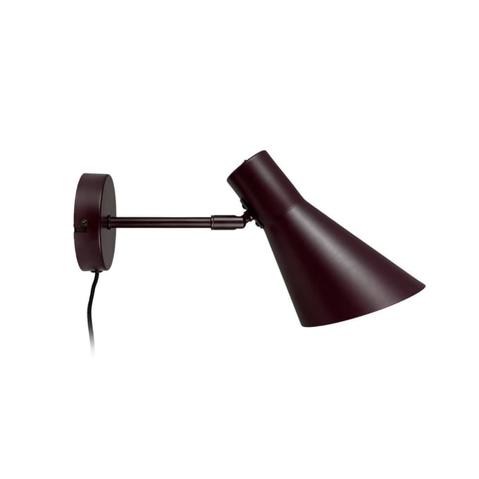 Dyberg Larsen wandlamp DL12, bruin, kabel, E27, metaal