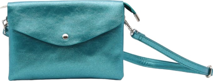 Flora & Co - trendy clutch - crossbody handtas - eendblauw