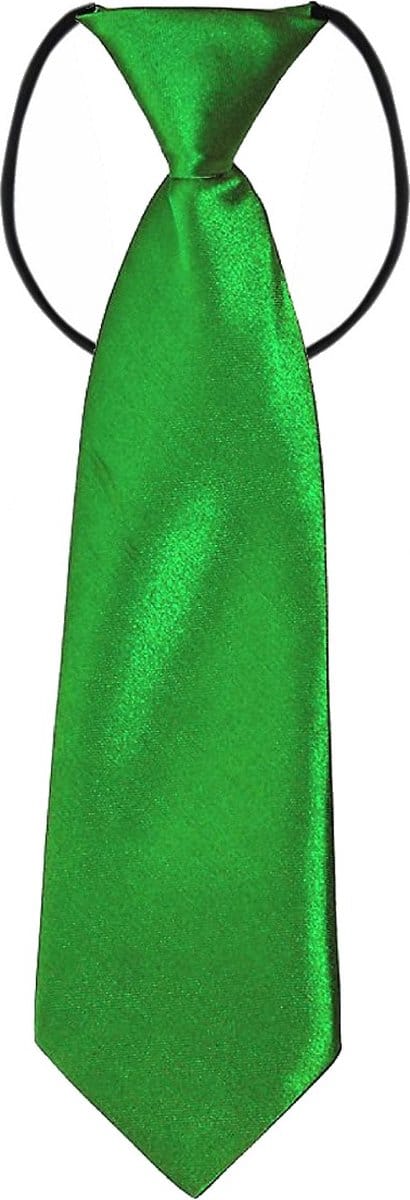 Fako Fashion - Kinderstropdas - Kinder Stropdas - Jongens Stropdas - Das - Effen - Elastiek - Groen