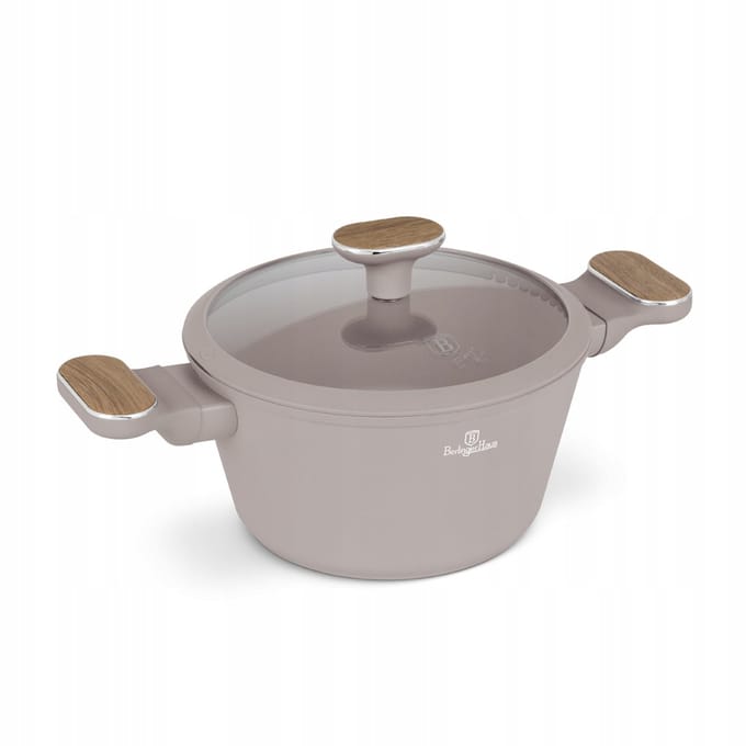 BerlingerHaus Kookpan 20cm Taupe Nordic met Soft-Close Deksel
