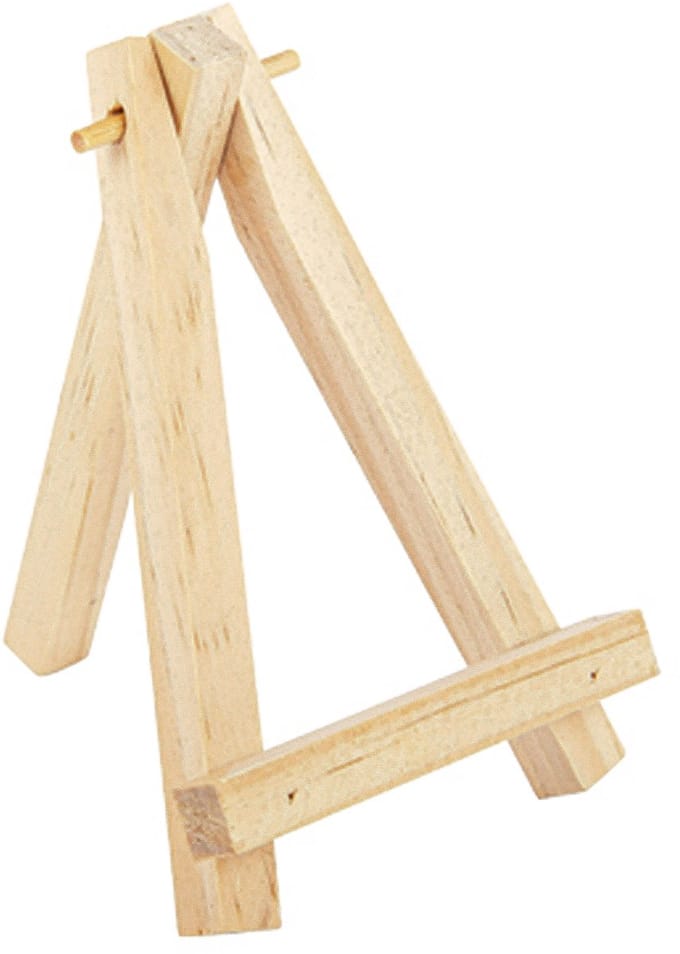 ARTYFETES - Houten menukaarthouder op ezel 10 cm voor buffet
