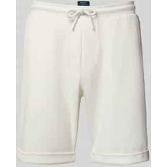Sweatshorts met elastische band en achterzak