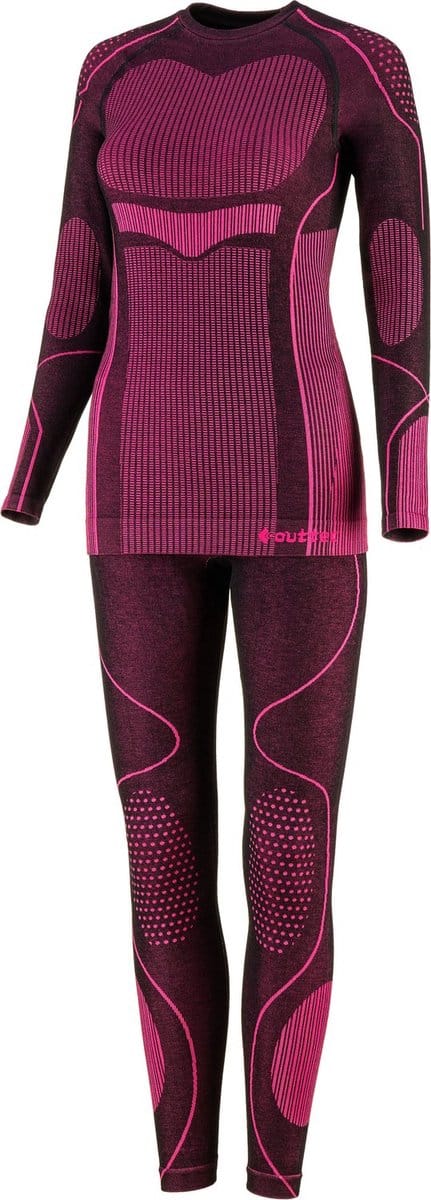 Outtec® Thermo Ondergoed Dames Ademend - Maat M/L - Ski Ondergoed Functionele Ondergoedset, Winter Thermische Onderlaag