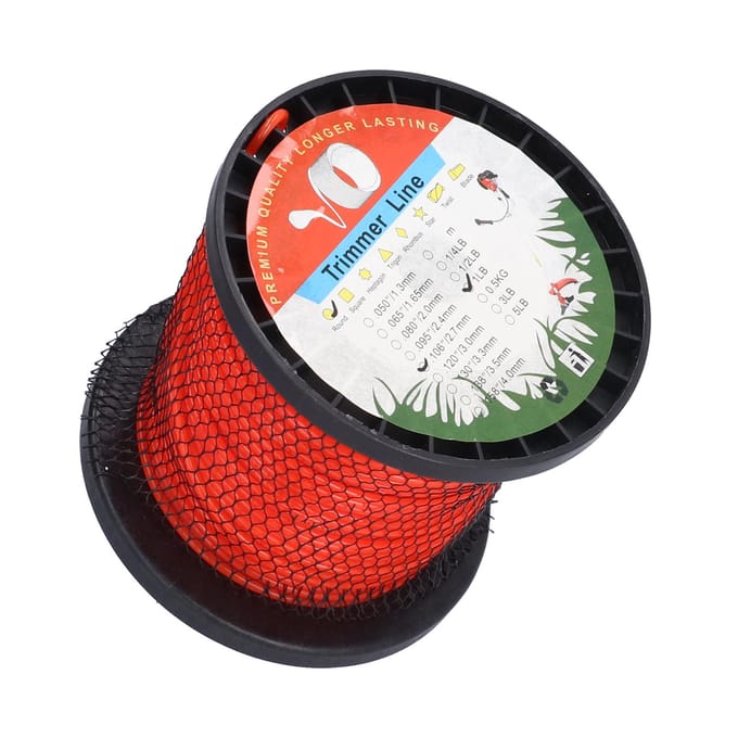 Fil de coupe rond en nylon de 2,7 mm, 0,5 kg, robuste, pour pelouse et jardin