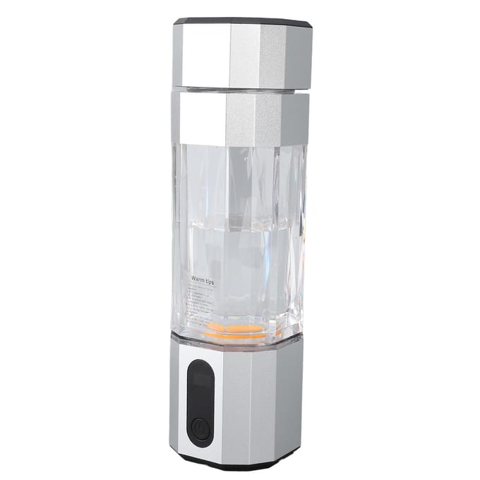 Bouteille d'eau hydrogénée avec lumières colorées Électrode en titane platiné 2 vitesses 2 concentrations L
