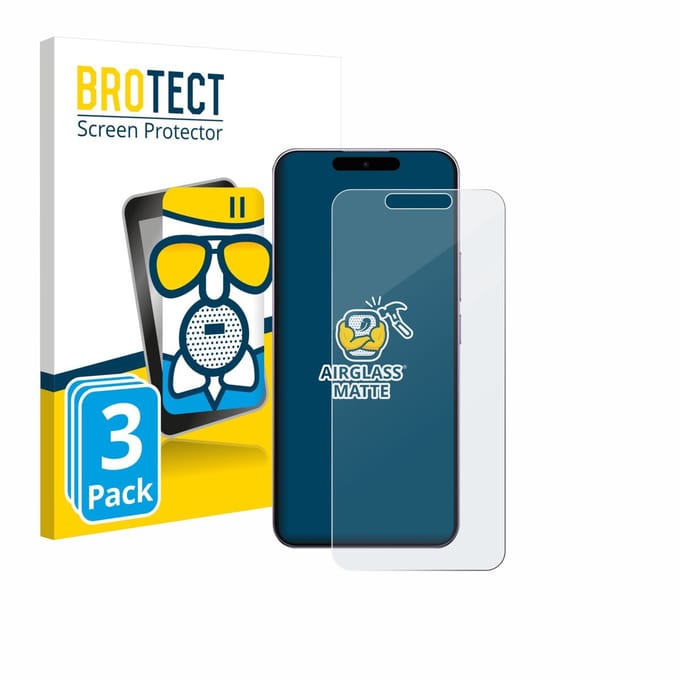 BROTECT - Screenprotector voor Oukitel P1 Pro - Folie Beschermfolie Beschermglas matte 3 Stuks