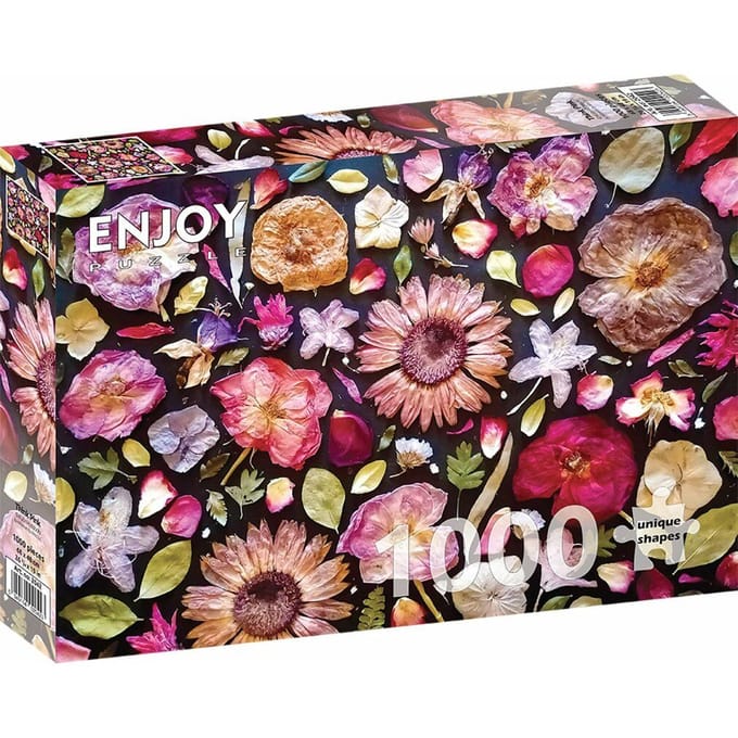 1000-delige Puzzel: Gedroogde Bloemen, Merkloos