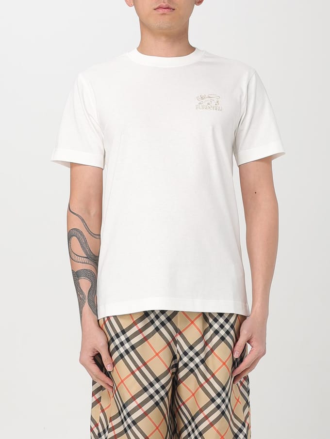 Katoenen T-shirt met Borstlogo