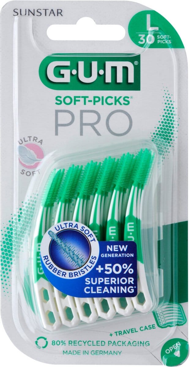 6x GUM Soft-Picks PRO - Large - 30 stuks