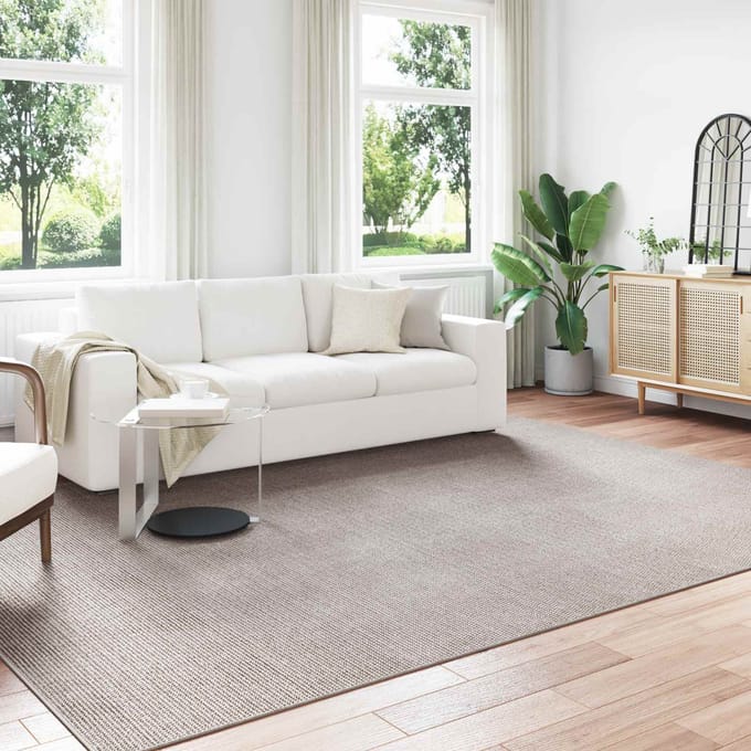 vidaXL - Binnen - kleed - LUGO - Taupe - 200 - x - 280 - cm - Polyester